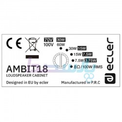 باند ستونی و دیواری|بلندگو دیواری ECLER AMBIT 18| تماس بگیرید