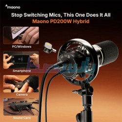 میکروفون استودیویی|میکروفون USB وایرلس MAONO PD200WT|17,100,000 تومان