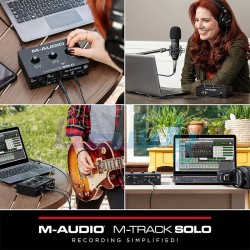 پکیج استودیویی و کارت صدا|کارت صدا M-AUDIO M-TRACK Solo II|11,200,000 تومان