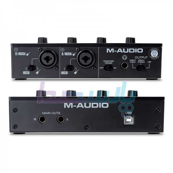 پکیج استودیویی و کارت صدا|کارت صدا M-AUDIO M-Track Duo|13,300,000 تومان
