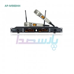 میکروفن بیسیم دستی و یقه|میکروفن بیسیم 2 کانال دستی AAP PRO M900HH|28,750,000 تومان