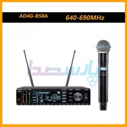 میکروفن بیسیم دستی و یقه|میکروفون شور SHURE AD4G/BETA 58A (هایکپی)|28,800,000 تومان