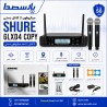 میکروفن بیسیم دستی و یقه|میکروفون 2 کانال دستی طرح SHURE GLXD4 HH|16,000,000 تومان