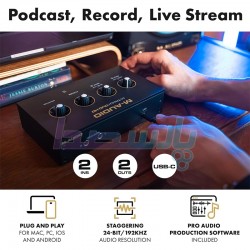 پکیج استودیویی و کارت صدا|کارت صدا M-AUDIO M-Track Duo HD|0 تومان