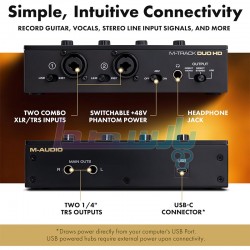پکیج استودیویی و کارت صدا|کارت صدا M-AUDIO M-Track Duo HD|0 تومان