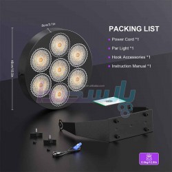 نور استیج|افکت زنبوری گرد 7 کاسه GOLDEN 7x50W|31,800,000 تومان