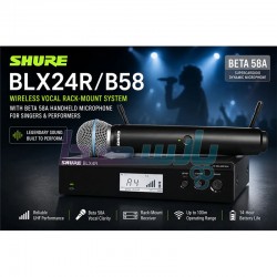 میکروفن بیسیم دستی و یقه|میکروفون بیسیم SHURE BLX4R/B58 (هایکپی)|26,500,000 تومان