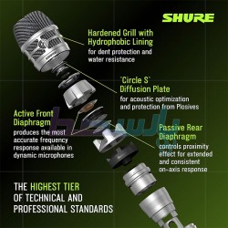 میکروفن بیسیم دستی و یقه|میکروفون شور SHURE KSM8/N Dualdyne (هایکپی)|8,600,000 تومان