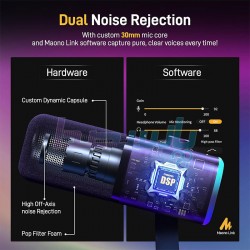 میکروفن استودیویی USB|میکروفون USB داینامیک MAONO PD100X|14,000,000 تومان