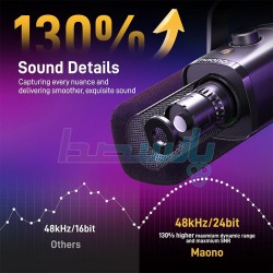 میکروفن استودیویی USB|میکروفون USB داینامیک MAONO PD100X|14,000,000 تومان