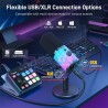 میکروفن استودیویی USB|میکروفون USB داینامیک MAONO PD100X RGB|15,500,000 تومان