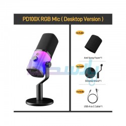 میکروفن استودیویی USB|میکروفون USB داینامیک MAONO PD100X RGB|15,500,000 تومان