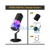 میکروفن استودیویی USB|میکروفون USB داینامیک MAONO PD100X RGB|15,500,000 تومان