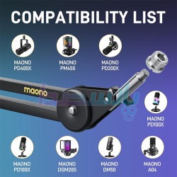 پایه میکروفن و لوازم جانبی|پایه میکروفون بازویی MAONO BA37|10,400,000 تومان