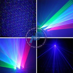 لیزر و رقص نور|لیزر حرفه ای خطی گرافیکی 6 کانال RGB| تماس بگیرید