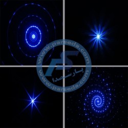 لیزر و رقص نور|لیزر کهکشانی 3 رنگ RGB| تماس بگیرید