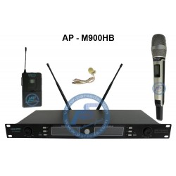 میکروفن بیسیم دستی و یقه|میکروفن بیسیم دستی یقه ای AAP PRO M900HB|28,750,000 تومان