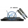 میکروفن بیسیم دستی و یقه|میکروفن بیسیم 2 کانال دستی AAP PRO M900HH|28,750,000 تومان