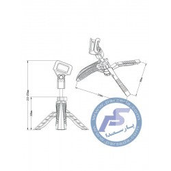 پایه میکروفن و لوازم جانبی|سه پایه میکروفن خبرنگاری KT-30| تماس بگیرید
