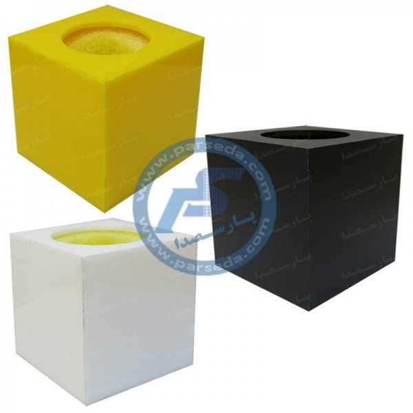 پایه میکروفن و لوازم جانبی|باکس لوگو میکروفن مربعی 6cm|590,000 تومان پایه میکروفن و لوازم جانبی|باکس لوگو میکروفن مربعی 6cm|590,000 تومان