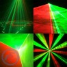 لیزر انیمیشن لیزر بیم خطی سبز و قرمز