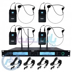 میکروفن بیسیم دستی و یقه|میکروفن بیسیم دو کانال هدمیک AAPPRO APM700BB HEADMIC|13,000,000 تومان