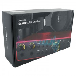 پکیج استودیویی و کارت صدا|پکیج استودیویی Focusrite Scarlett 2i2 Studio G4| تماس بگیرید