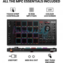 میدی کنترلر|میدی کنترلر AKAI MPC STUDIO 2|20,700,000 تومان
