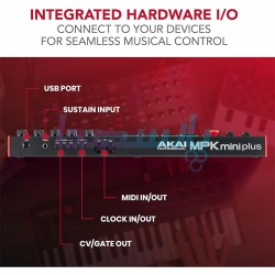 میدی کنترلر|میدی کنترلر AKAI MPK MINI PLUS|18,900,000 تومان