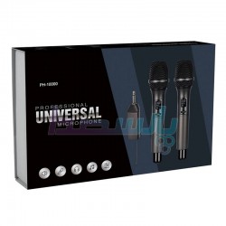 میکروفن بیسیم دستی و یقه|میکروفون بیسیم 2 دستی UNIVERSAL PH10000|8,200,000 تومان