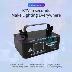 لیزر و رقص نور|لیزر خطی فول کالر ریموت دار RGB500|8,910,000 تومان