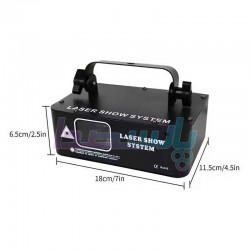لیزر و رقص نور|لیزر خطی فول کالر ریموت دار RGB500|8,910,000 تومان