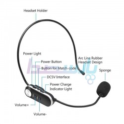 میکروفن بیسیم دستی و یقه|میکروفون بیسیم هدمیک UNIVERSAL TMP-W21|5,000,000 تومان