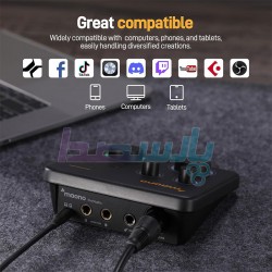 پکیج استودیویی و کارت صدا|کارت صدا ماونو MAONO PS22 LITE|8,500,000 تومان